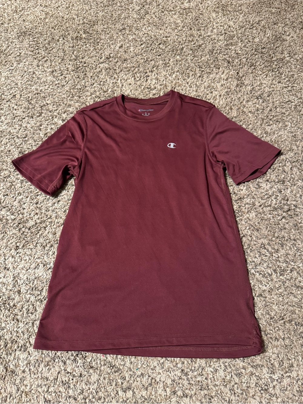 Champion Men’s Burgundy Crewneck Short Sleeve Tee